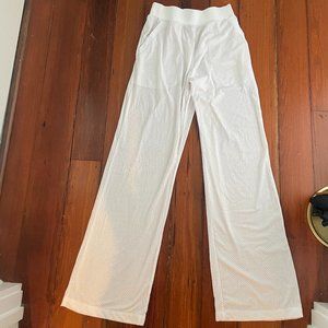White Mesh Alo Pants
